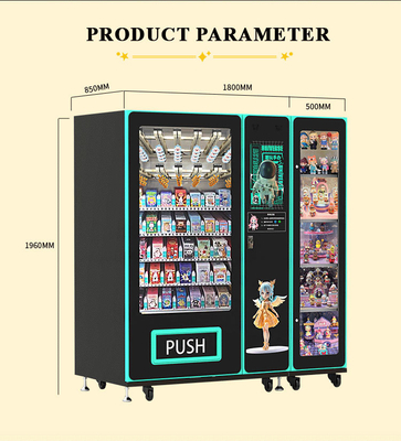 ZD Combo Me Smart Locker Touch Screen Vending Machine Lift Coin QR Code Token Credit Card Vendor Machine for Shopping Malls