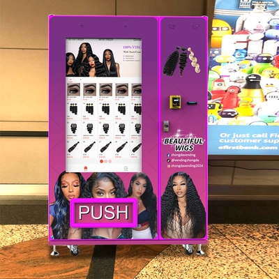New Arrival Custom Make up Lashes Vending Machine  49 Inch Touch Screen Hair Extension Wigs Vending Machine