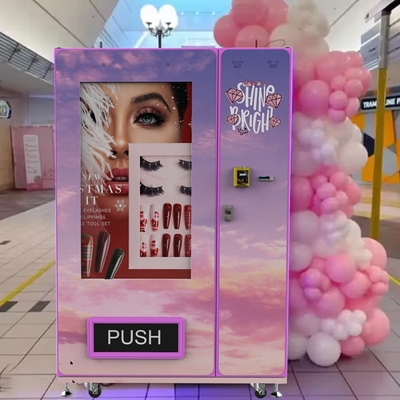 New Arrival Custom Make up Lashes Vending Machine  49 Inch Touch Screen Hair Extension Wigs Vending Machine