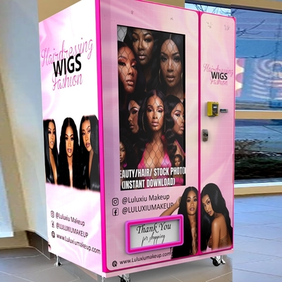 New Arrival Custom Make up Lashes Vending Machine  49 Inch Touch Screen Hair Extension Wigs Vending Machine