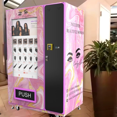 New Arrival Custom Make up Lashes Vending Machine  49 Inch Touch Screen Hair Extension Wigs Vending Machine