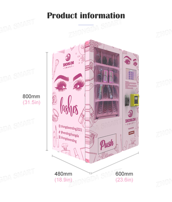 Zhongda New Model Tabletop Mini Lashes Vending Machine Beauty With Coin