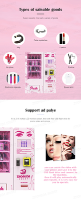 Zhongda New Model Tabletop Mini Lashes Vending Machine Beauty With Coin