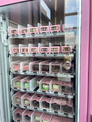 Cosmetics 24 Hours Self Service Bread Dessert Vending Machines Cupcake Vending Machine with Refrigerated Function and Elevator