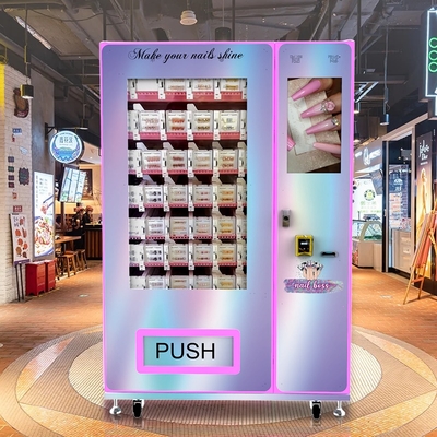 24-hours Beauty Pink Makeup Vending Machine Coin/QR Code/Token Payment System with SDK Function Credit Card Payment System