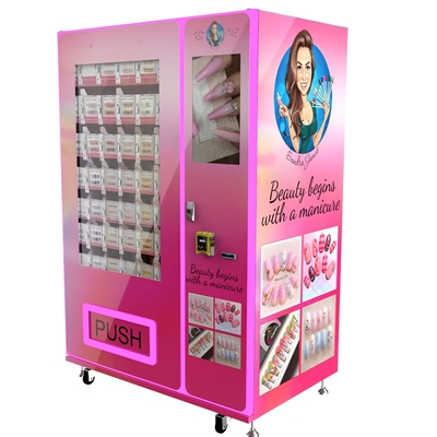 24-hours Beauty Pink Makeup Vending Machine Coin/QR Code/Token Payment System with SDK Function Credit Card Payment System