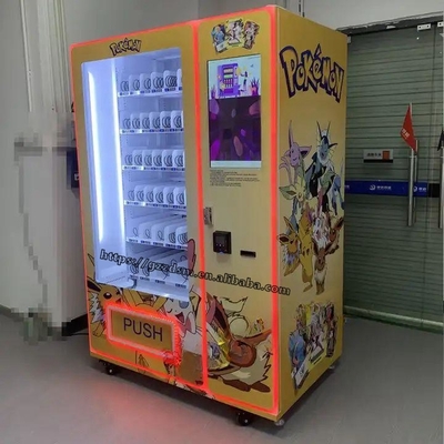 21.5'' Touch Screen Vending Machine for Trading Cards with Elevator Support with Canadian Bill and Coin and Credit Card