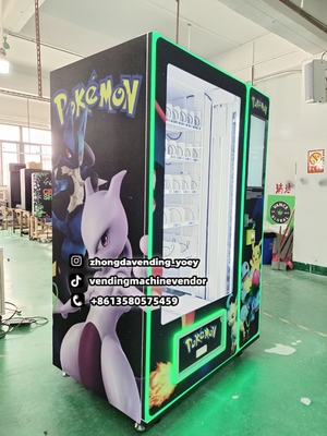 21.5'' Touch Screen Vending Machine for Trading Cards with Elevator Support with Canadian Bill and Coin and Credit Card