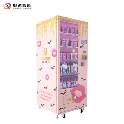 Zhongda Custom Design Pink Small False Lashes Hair Bundles Wigs Beauty Vending Machine in Shopping Mall