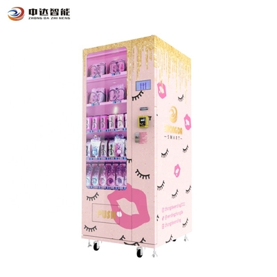 Zhongda Custom Design Pink Small False Lashes Hair Bundles Wigs Beauty Vending Machine in Shopping Mall