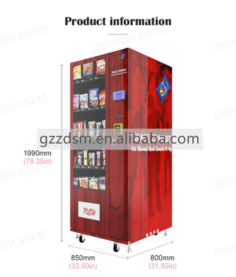 Small Lashes Hair Bundles Small Vending Machine Coin Payment for Large Items with Digital System