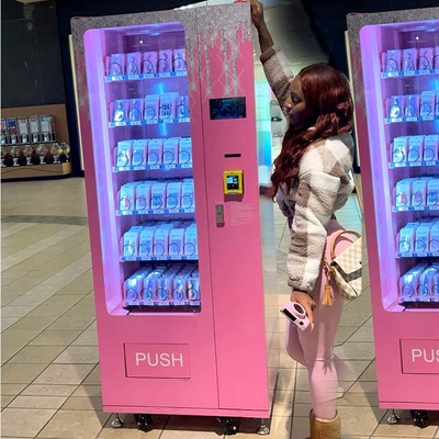 Customized Small Size Automatic Beauty Mini Vending Machine Lipgloss and Eyelashes Vending Machine