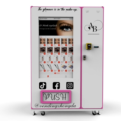 LED Light Custom Trading Card Vending Machine  49 Inches Remote Control Touch Screen Wigs Clothes Vending Machine