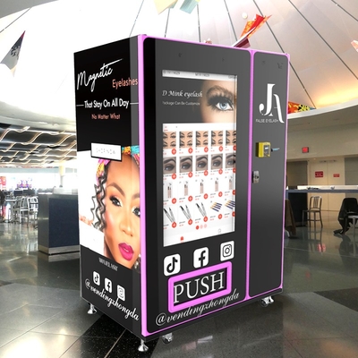 LED Light Custom Trading Card Vending Machine  49 Inches Remote Control Touch Screen Wigs Clothes Vending Machine
