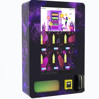 Age-Recognized Wall Mounted Vending Machines with Coin Credit Card Token QR Code Payment Systems SDK Function 1-Year Warranty