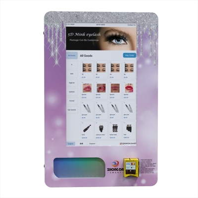 24-Hour Self-Service Mini Lashes Vending Machine Touch Screen Id Card Reader and Age Recognition