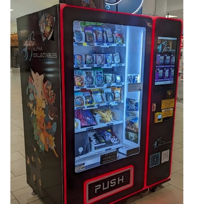 Sports Trading Card Vending Machine for Shopping Malls Accepting Coin QR Code Token Payments with Integrated SDK
