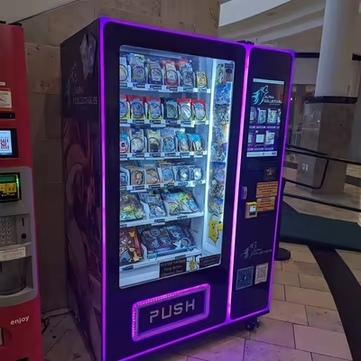 Sports Trading Card Vending Machine for Shopping Malls Accepting Coin QR Code Token Payments with Integrated SDK